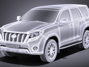 Toyota Land Cruiser 2015 vray Modèle 3D