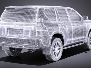 Toyota Land Cruiser 2015 vray Modèle 3D