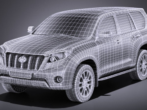 Toyota Land Cruiser 2015 vray Modèle 3D