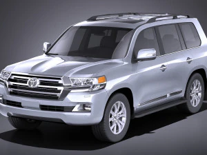 Toyota Land Cruiser 2018 v-ray Modello 3D