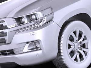 Toyota Land Cruiser 2018 vray 3D-Modell