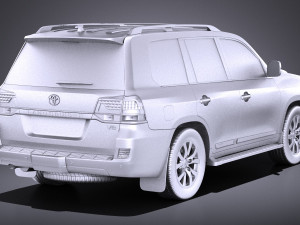 Toyota Land Cruiser 2018 vray 3D-Modell