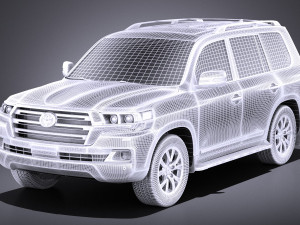 Toyota Land Cruiser 2018 vray 3D-Modell