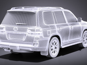 Toyota Land Cruiser 2018 vray 3D-Modell