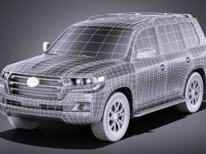 Toyota Land Cruiser 2018 vray 3D-Modell