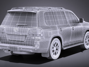 Toyota Land Cruiser 2018 vray 3D-Modell