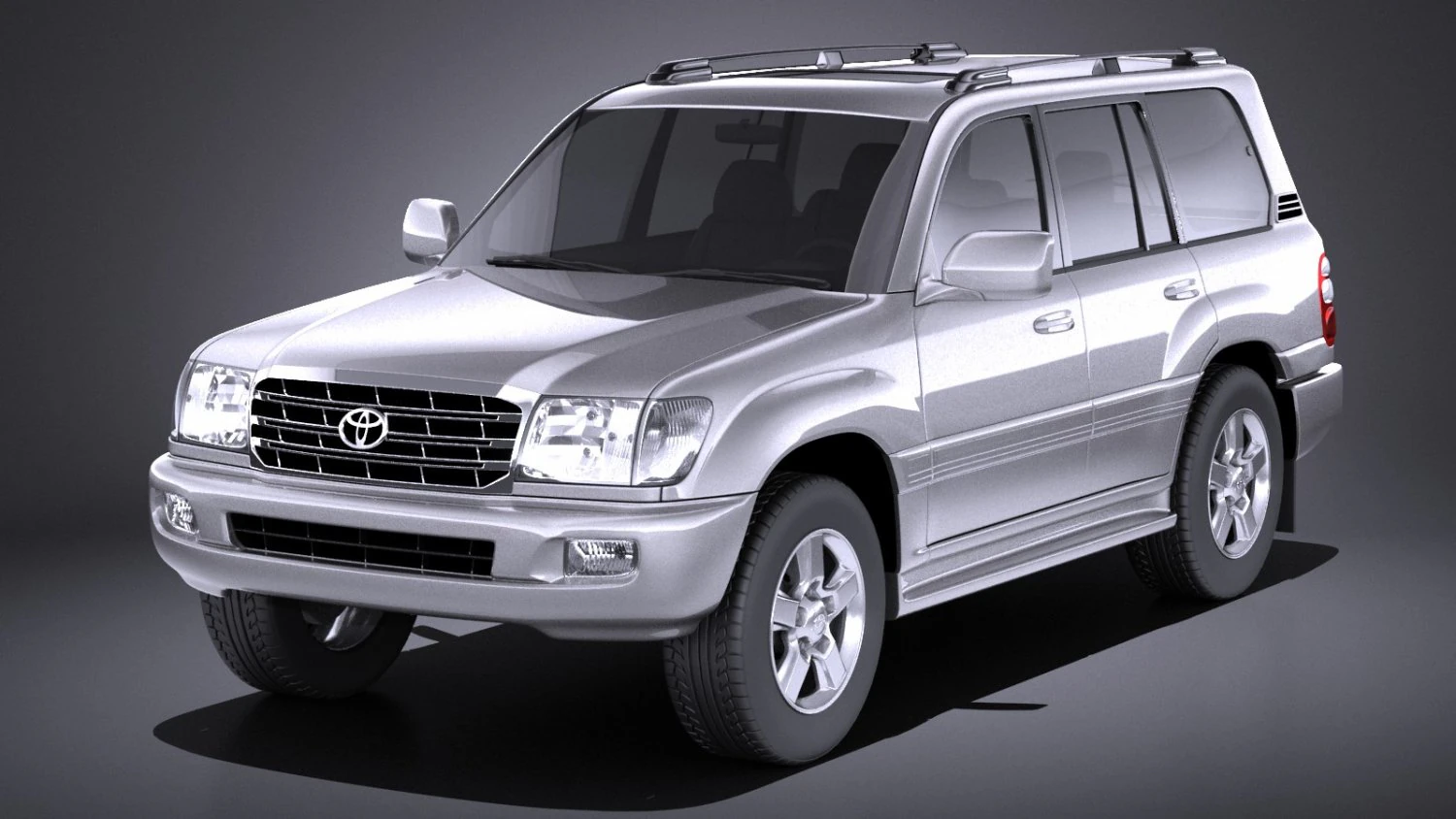 Toyota Land Cruiser J100 1997-2007 vray 3D Model .c4d .max .obj .3ds .fbx .stl .blend 