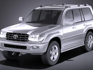 Toyota Land Cruiser J100 1997-2007 vray 3D Model