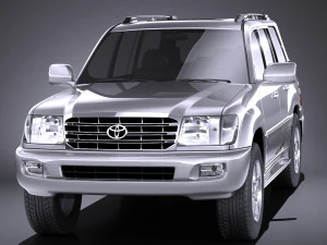 Toyota Land Cruiser J100 1997-2007 vray 3D Model