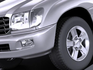 Toyota Land Cruiser J100 1997-2007 vray 3D Model