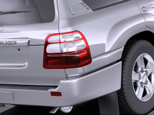 Toyota Land Cruiser J100 1997-2007 vray Modello 3D