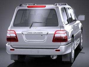 Toyota Land Cruiser J100 1997-2007 vray Modello 3D