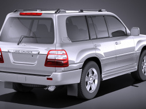 Toyota Land Cruiser J100 1997-2007 vray Modello 3D