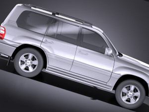 Toyota Land Cruiser J100 1997-2007 vray Modello 3D