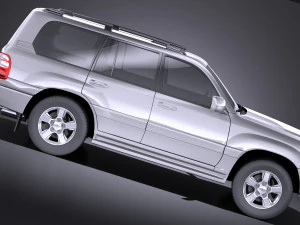 Toyota Land Cruiser J100 1997-2007 vray 3D Model