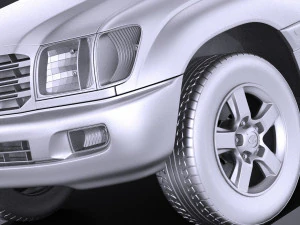 Toyota Land Cruiser J100 1997-2007 vray 3D Model