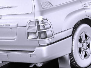 Toyota Land Cruiser J100 1997-2007 vray Modello 3D