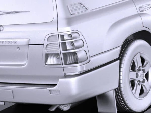 Toyota Land Cruiser J100 1997-2007 vray 3D Model