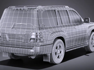 Toyota Land Cruiser J100 1997-2007 vray 3D Model