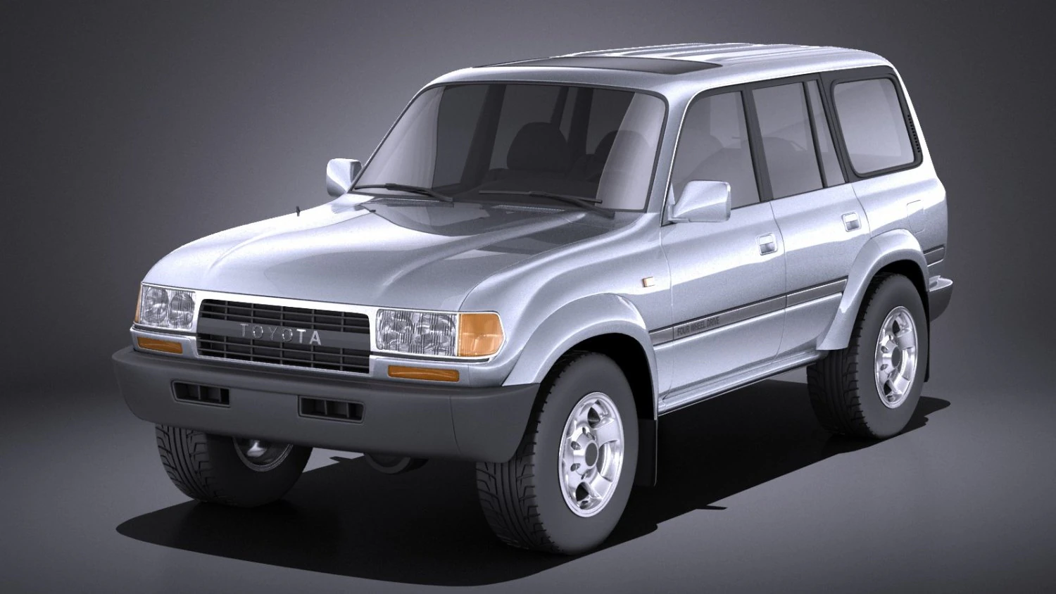 Toyota Land Cruiser j80 1989-1997 vray 3D Model .c4d .max .obj .3ds .fbx .stl .blend 