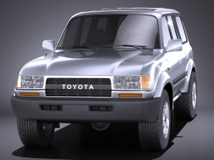 Toyota Land Cruiser j80 1989-1997 vray Modelo 3D