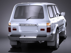 Toyota Land Cruiser j80 1989-1997 vray Modelo 3D