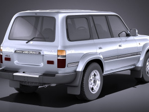 Toyota Land Cruiser j80 1989-1997 vray Modelo 3D
