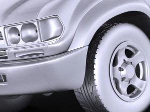 Toyota Land Cruiser j80 1989-1997 vray 3D Model