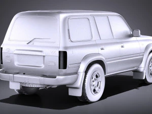 Toyota Land Cruiser j80 1989-1997 vray 3D Model