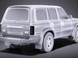 Toyota Land Cruiser j80 1989-1997 vray 3D Model