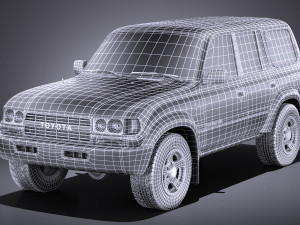 Toyota Land Cruiser j80 1989-1997 vray Modelo 3D