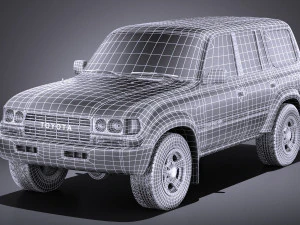 Toyota Land Cruiser j80 1989-1997 vray 3D Model