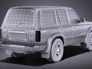Toyota Land Cruiser j80 1989-1997 vray Modelo 3D