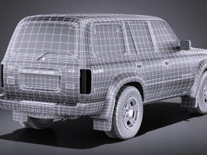 Toyota Land Cruiser j80 1989-1997 vray 3D Model