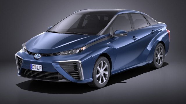 Toyota mirai 2018 vray 3D Model .c4d .max .obj .3ds .fbx .stl .blend 