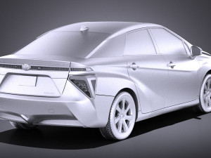 Toyota mirai 2018 vray 3D Model