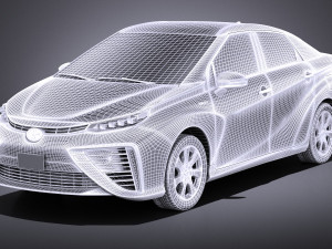 Toyota mirai 2018 vray 3D Model