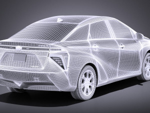 Toyota mirai 2018 vray 3D Model