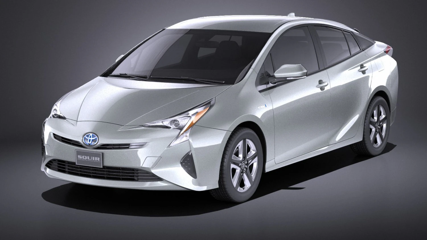 Toyota Prius 2018 vray 3D Model .c4d .max .obj .3ds .fbx .stl .blend