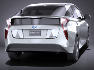 Toyota Prius 2018 vray Modello 3D