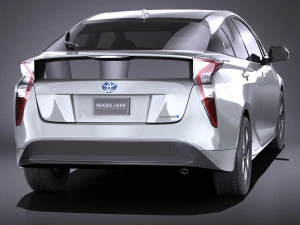 Toyota Prius 2018 vray 3D Model