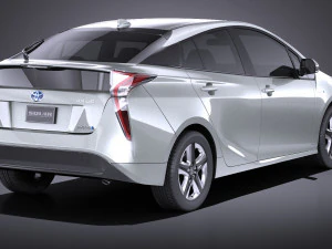 Toyota Prius 2018 vray 3D Model