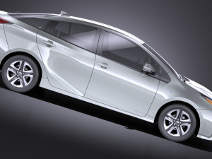 Toyota Prius 2018 vray Modello 3D