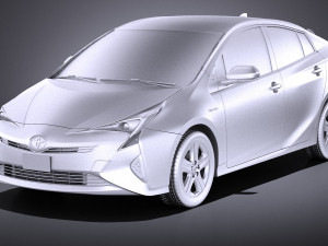 Toyota Prius 2018 vray Modello 3D