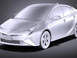 Toyota Prius 2018 vray 3D Model