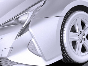 Toyota Prius 2018 vray Modello 3D