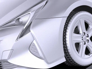 Toyota Prius 2018 vray 3D Model