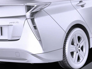 Toyota Prius 2018 vray 3D Model
