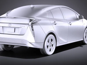 Toyota Prius 2018 vray 3D Model