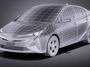 Toyota Prius 2018 vray 3D Model